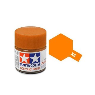 สีสูตรน้ำ TAMIYA X-6 Orange (10 ml)