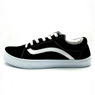 🔥Hot item🔥 ส่งไว!!! ราคาถูกที่สุด!!! รองเท้าผ้าใบ ทรง Vans  ยี่ห้อ Leo Group  V1 สีดำ ไซส์ : 37 - 45