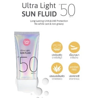 Cathy Doll utra light Sun fluid เคที่ ดอลล์อัลตร้าไลท์ ซันฟลูอิด 40ml/15ml Acne Sun Matte กันแดดคุมมันคุมสิว 40g