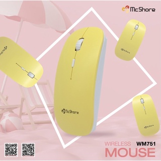 Mcshore เม้าส์ Wireless Mouse WM751Y สีเหลือง