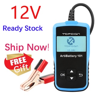 [Authorized Distributor] Original Topdon AB101 CCA JIS DIN SAE 12V Car Battery Tester เครื่องทดสอบแบตเตอรี่รถยนต์ Jisเครื่องวัดแบตเตอรี่