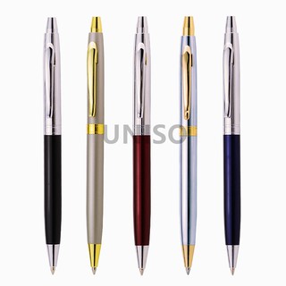 ปากกา ปากกาลูกลื่นแบบกด รุ่นN05 หมึกน้ำเงิน ขนาด0.7mm ด้ามโลหะ  มี 5สี ให้เลือก（ราคาต่อด้าม）#ปากกา#เครื่องเขียน#ของขวัญ