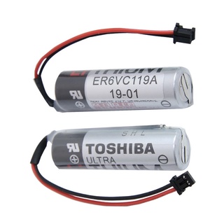 ถูกสุด! ER6V  Er6vc119A  แบตเตอร์รี่  พร้อมกล่อง ของแท้  แบตเตอรี่ 3.6 V 2000 mAh PLC แบตเตอรี่ลิเธียมสีดำปลั๊พร้อมส่ง