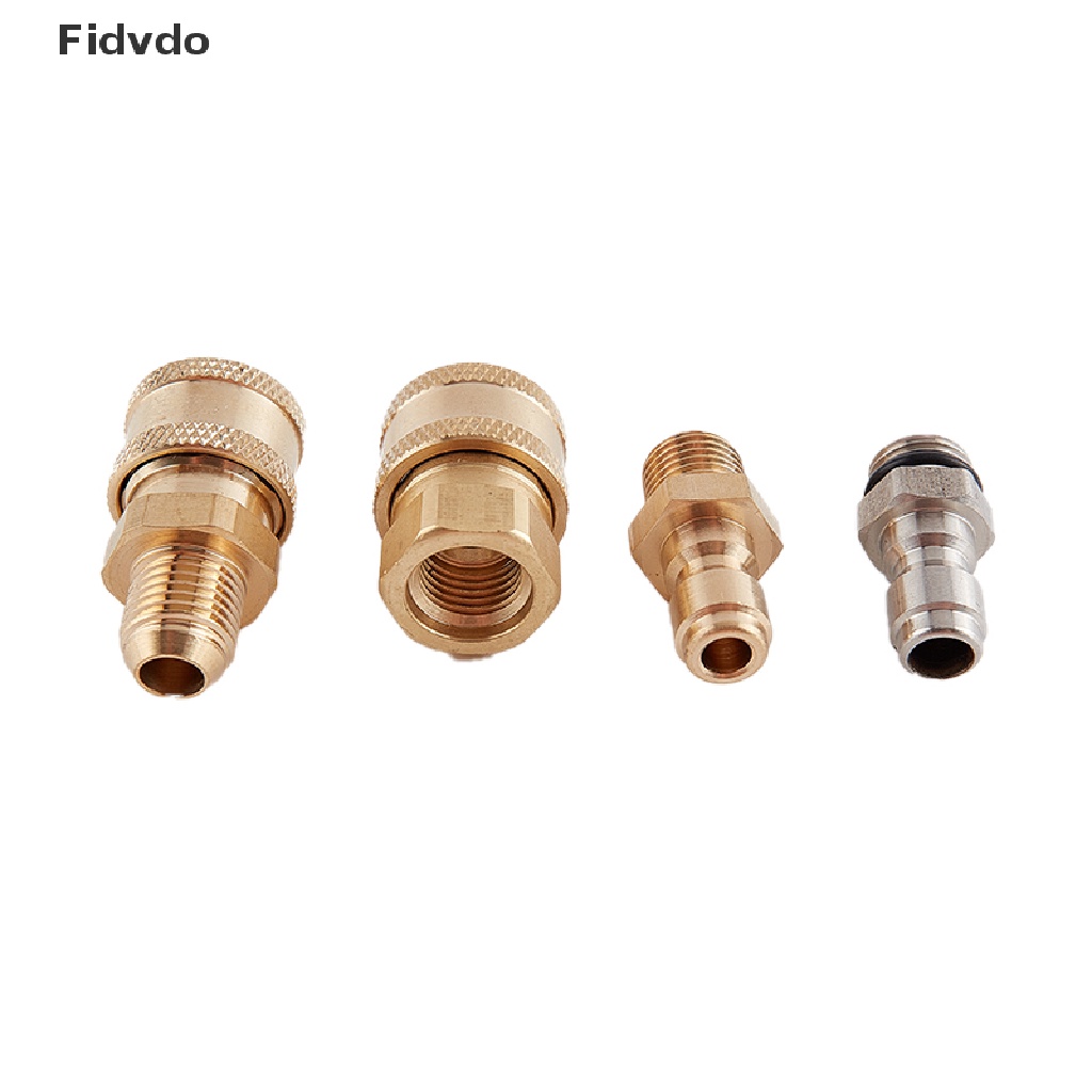 Fidvdo Copper 1/4 High Pressure Washer Quick Coupling Water Gun Hydraulic Coupler TH