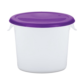 Food Storage 6 QT แบบใสขุ่นฝาสีม่วง ถังพลาสติก Food Storage 6 QT, transparent, purple lid