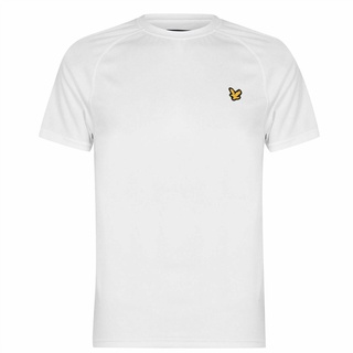 ใหม่ เสื้อยืดลําลอง แขนสั้น พิมพ์ลาย Lyle And Scott Raglan สําหรับผู้ชาย เหมาะกับการเล่นกีฬา A1