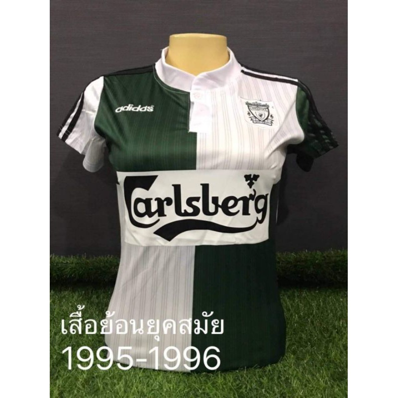 เสื้อบอลเสื้อกีฬาผู้หญิง ทีมลิเวอร์พูลย้อนยุค 1995-1996