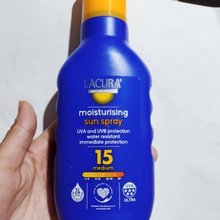 ครีมกันแดด จาก เยอรมัน Lacura Moisturising sun Lotion Sunscreen spf 15 โลชั่น กันแดด บำรุงผิว ครีมอาบแดด ผิวแทน