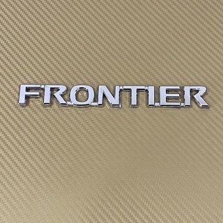 โลโก้* FRONTIER ติดรถ NISSAN ขนาด*2x17.5cm สีชุบโครเมี่ยม