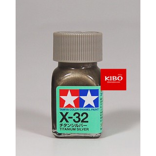 สีสูตรอีนาเมล TAMIYA X-32 Titanium Silver (10 Ml)