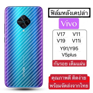 ฟิล์มหลังกันรอยลายเคปล่าใสVivo ฟิล์มป้องกันรอยขีดข่วนV11 V11i V5plus V17 V19 Y95 Y91 Y93 Y91i