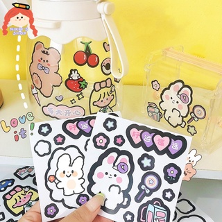 NIKKI สติกเกอร์ รูปหมี สําหรับติดตกแต่งสมุดไดอารี่ DIY 1 ชิ้น