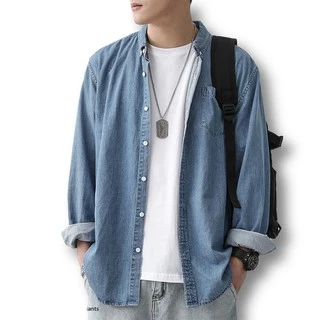 MNO.9 Men Demin Shirt Jacket เสื้อแจ็คเก็ตผู้ชาย คลุมแขนยาว