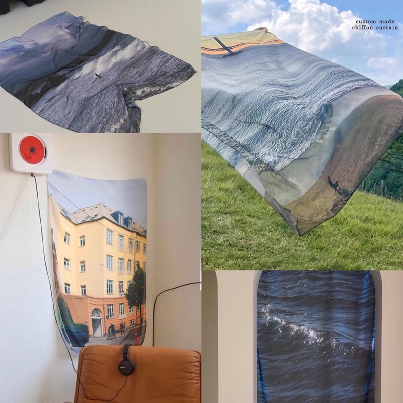 (พรี)Fabric poster new collection ผ้าตกแต่งห้อง ผ้าม่าน แขวนผนัง