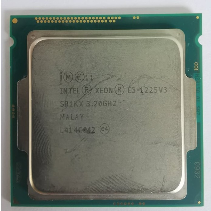 CPU Intel XEON E3-1225V3 3.20GHz. Socket 1150