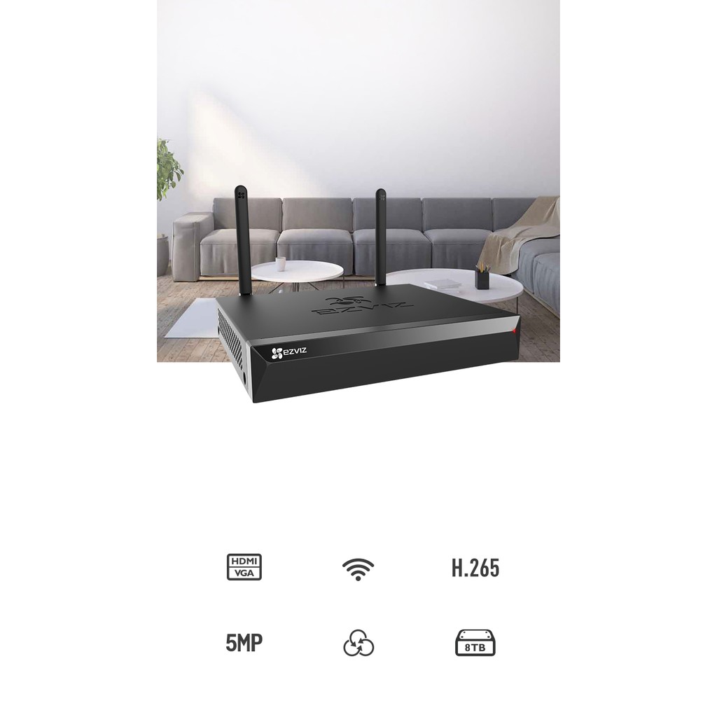 เครื่องบันทึกวีดีโอ EZVIZ X5S-4, X5S-8 NVRWarranty 2 - y 4ช่อง