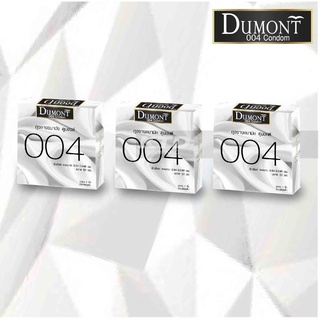 Dumont 004 ถุงยางอนามัยแบบบาง ขนาด 52mm. จำนวน 3 ชิ้น