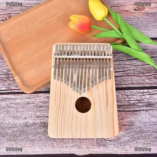 utilizing 17 คีย์ kalimba เปียโนไม้เนื้อแข็ง diy