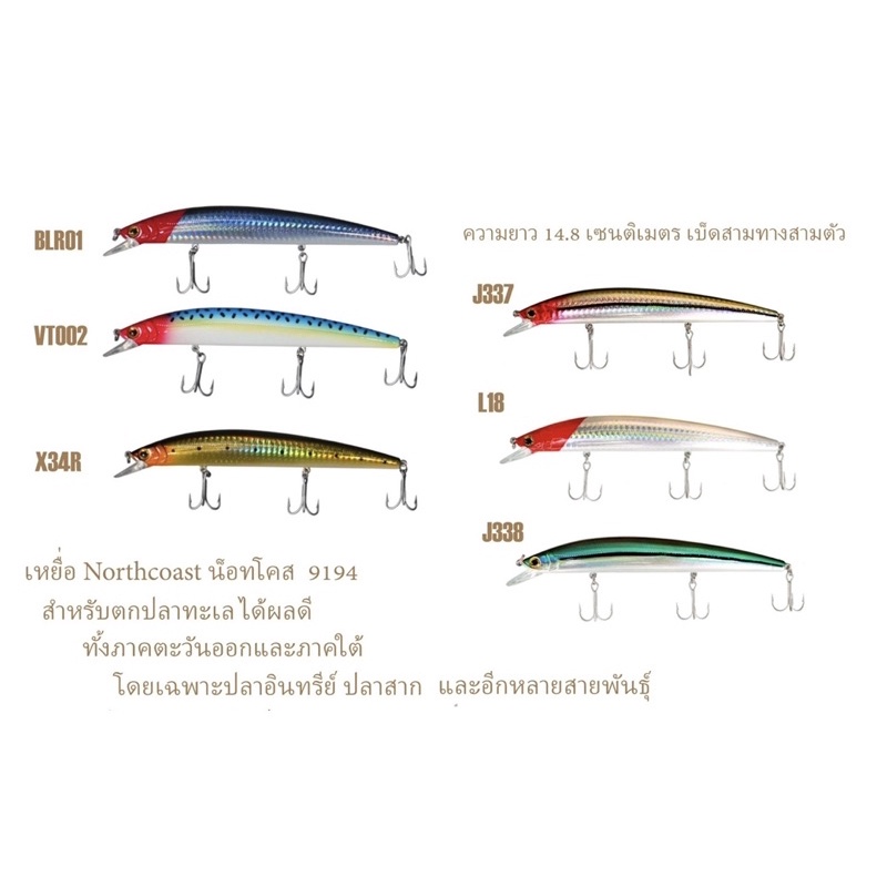 เหยื่อ Northcoast 9194 / 14.8cm