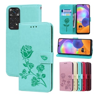 เคสโทรศัพท์หนัง PU นิ่ม ฝาพับ พร้อมช่องใส่บัตร ขาตั้งวาง สําหรับ Samsung Galaxy Xiaomi 11T POCO F3 M4 M3 Pro Redmi 10 Note 11 Pro 11T 5G 11S