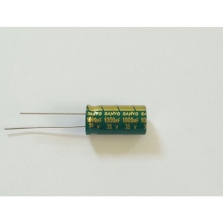 คาปาซิเตอร์  1000 uF35V capacitor ขนาด 10 x 20 mm.( แพ็ค5 ตัว)