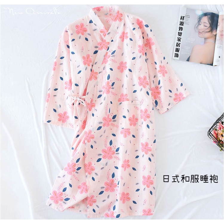 ชุดนอนเกาหลีผู้หญิงฤดูร้อนกิโมโนNightgownเสื้อคลุมอาบน้ำฤดูใบไม้ผลิและ ...