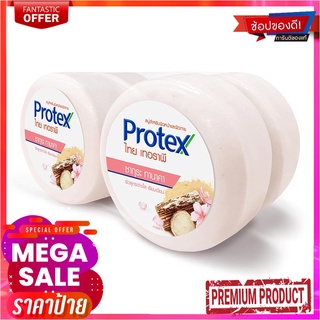 โพรเทคส์ ไทย เทอราพี สบู่ กลิ่นซากุระ ทานาคา 160 กรัม x 4 ก้อนProtex Thai Therapy Sakura Tanaka Bar Soap 160g x 4 pcs