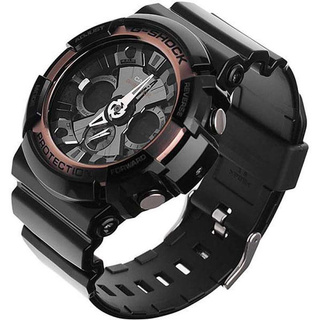 นาฬิกา Casio GSHOCK รุ่น GA200RG1ADR นาฬิกาผู้ชาย สายเรซิ่น สีดำ โรสโกลด์ เต็ม