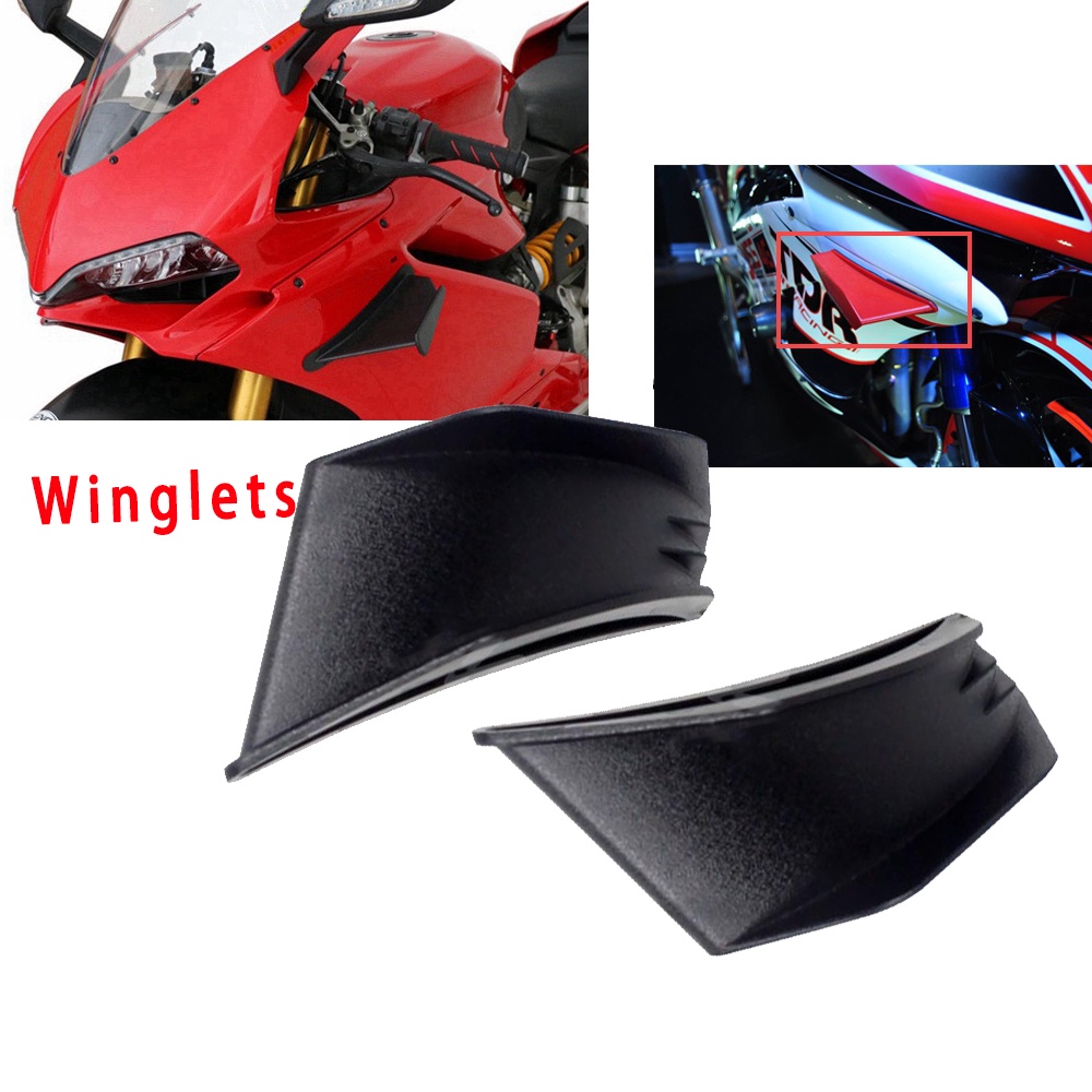 〓นีโกะ〓 มอเตอร์ Universal Winglet ชุด Air Aerodynamic อุปกรณ์เสริมรถจักรยานยนต์ R15 Rs150 LC150 SNIP