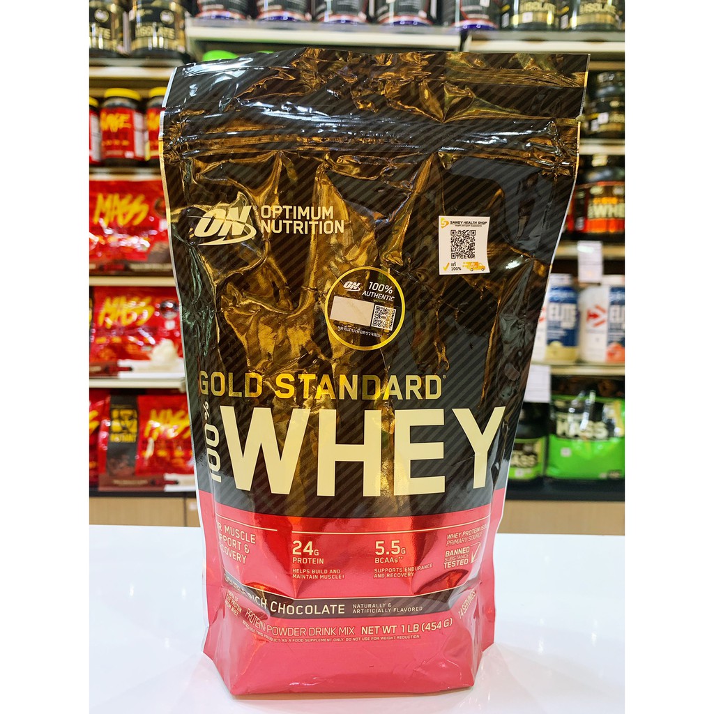 Optimum Gold Standard Protein 1 Lbs. โปรตีนสร้างกล้ามเนื้อไขมันต่ำ