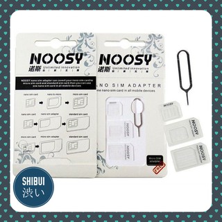 SHIBUITH NOOSY Nano Sim Adapter ชุดแปลงนาโนซิมการ์ด + เข็มจิ้มถาดซิม ถาดซิม นาโนซิม ซิมการ์ด แปลงซิม