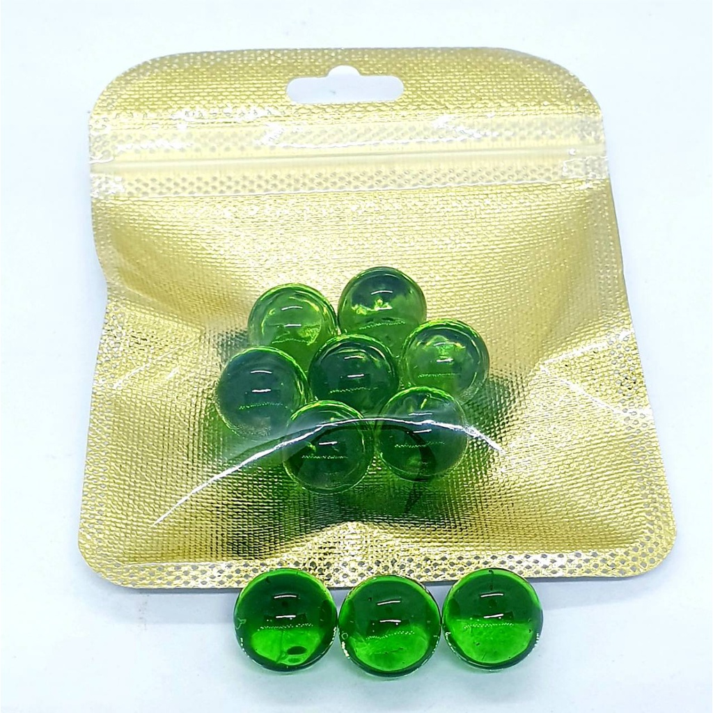 ลูกแก้วใส 16มิล  บรรจุ 7 ดวง ลูกแก้วแท้ เกรด A มาใหม่ แช่น้ำได้  มีหลายสีให้เลือก - รูปที่ 3