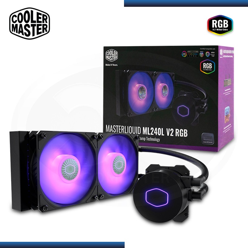Cooler Master MasterLiquid ML240L V2 Liquid Cooling System With RGB MLW