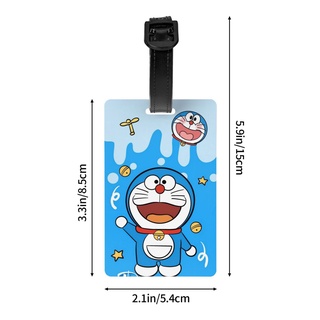 ป้ายแท็ก PVC ลาย Doraemon ขนาด 5.4*8.5 ซม. แบบสร้างสรรค์ อุปกรณ์เสริม สําหรับติดกระเป๋าเดินทาง