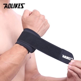 Aolikes 1 ชิ้น สายรัดข้อมือ ปรับได้ สายรัดข้อมือ แบรนด์ ผู้ชายและผู้หญิง ยิมมวยปล้ํา อาชีพ กีฬา ป้องกันข้อมือ