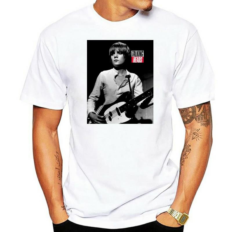 Talking Heads Band - เสื้อยืดสีดํา Tina Weymouth