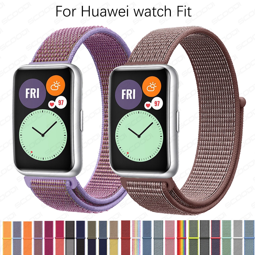 สายนาฬิกาข้อมือไนล่อน สําหรับ Huawei Watch Fit Fit New Smart Watch