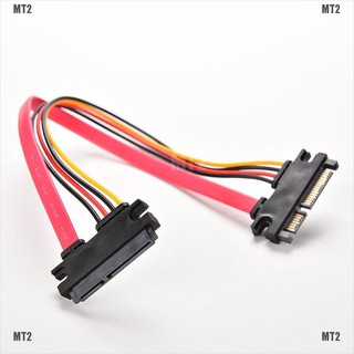 (Mt 2 &amp; Th) 12 Male To Female 7 + 15 Pin Sata ข้อมูล Hdd พลังงาน