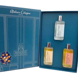 【SUVI】Atelier Cologne #Orange Sanguine #Promise Oolong #Pomelo Paradis EDT perfume 3 Pieces Set 3*10ML โคโลญจ์ ของแท้  อู่หลง  น้ําหอม 3 ชิ้น เซต 3*10 มล.