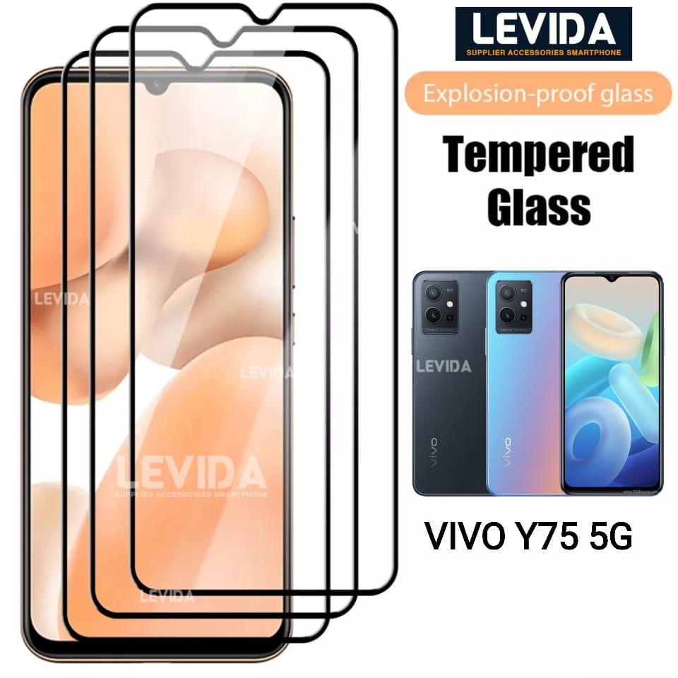Vivo Y75 5G Vivo V23 5G กระจกนิรภัยกาวเต็ม 9D Vivo Y75 5G Vivo V23 5G