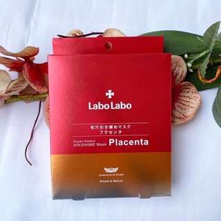 Labo Labo Super-Keana Hikishime Mask Placenta 5 ชิ้น ลาโบะ ลาโบะ ฮิดิชิเมะ พลาเซนต้า มาส์ก