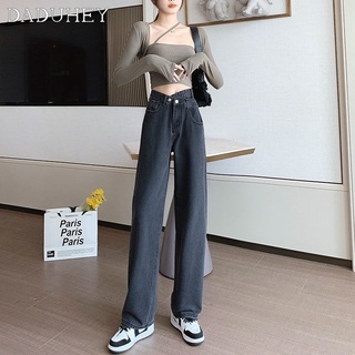 DaDuHey💕 Ins Womens 2022 New Wide Leg Irregular Retro High Waist Slim Jeans Loose Casual Mop Straight Pants