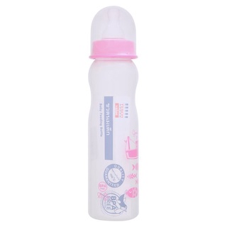 🔥The Best!! เทสโก้ แวลู ขวดนมเด็กปลอดสารบีพีเอ สีชมพู ขนาด 8 ออนซ์ 1 ขวด Tesco Value 8oz Pink Color Baby Feeding Bottle