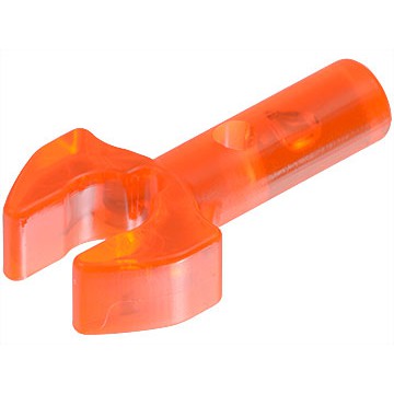 Lego part (ชิ้นส่วนเลโก้) No.48729a / 48729b / 41005 Bar 1L with Clip Mechanical Claw, Cut Edges and Hole on Side