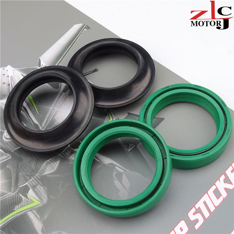 ใช้ได้กับ Kawasaki Ninja 250 ninja400 Z250 z300 Z400 ตะเกียบหน้าโช้คอัพซีลน้ํามันด้านหน้า