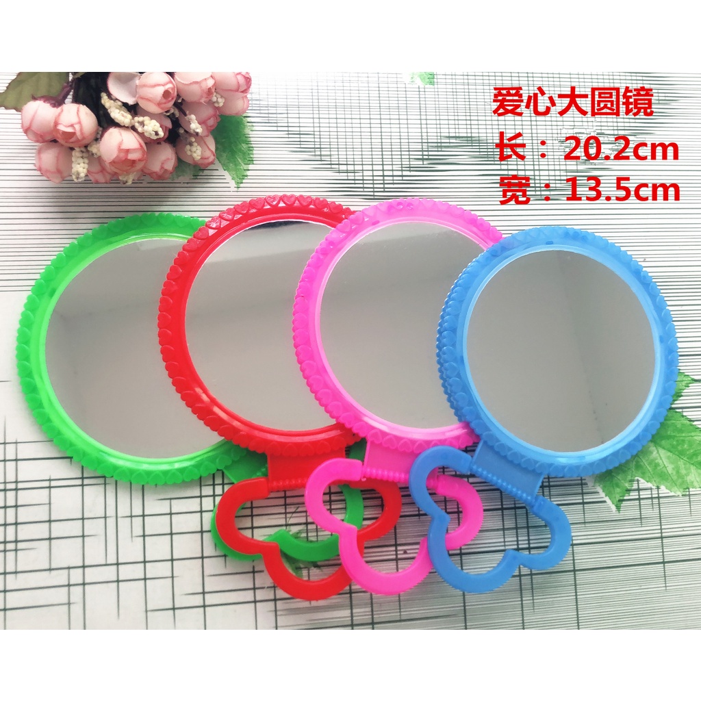 Love Large Round Mirror Makeup Mirror Desktop Mirror ผู้ผลิต Dressing Small Mirror cermin solek