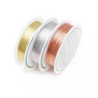 แหล่งขายและราคาลวดดัด โลหะทองแดงผสม สำหรับสร้อยข้อมือ สร้อยคอ งาน DIY ทำเครื่องประดับ ร้อยลูกปัด อุปกรณ์งานฝีมือ /Jewelry Copper Wireอาจถูกใจคุณ