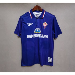 95-96 Fiorentina Home Away เสื้อฟุตบอลย้อนยุค Football