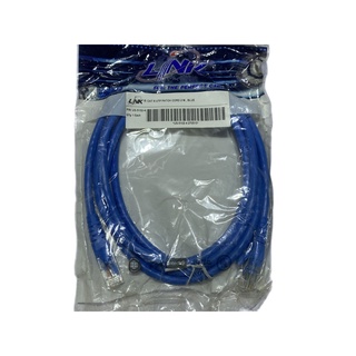 สาย CAT6 UTP Patch Cord Blue 2 M (7 ft) Brand Link 1 ชิ้น