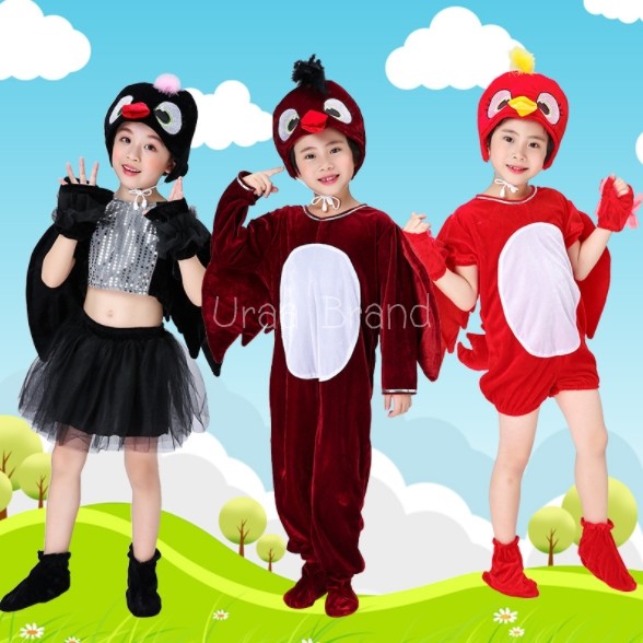 (พร้อมส่งสีแดง) ชุดแฟนซีนก แฟนซีเด็กนก นก รุ่น ชุดนกเด็ก Bird Kids Fancy ชุดนก - รูปที่ 6